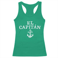 El Capitan Racerback Tank Top Funny Boat Captain Vintage Anchor
