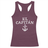 El Capitan Racerback Tank Top Funny Boat Captain Vintage Anchor