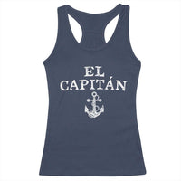 El Capitan Racerback Tank Top Funny Boat Captain Vintage Anchor