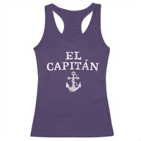 El Capitan Racerback Tank Top Funny Boat Captain Vintage Anchor