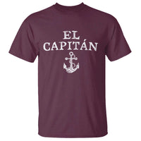 El Capitan T Shirt Funny Boat Captain Vintage Anchor