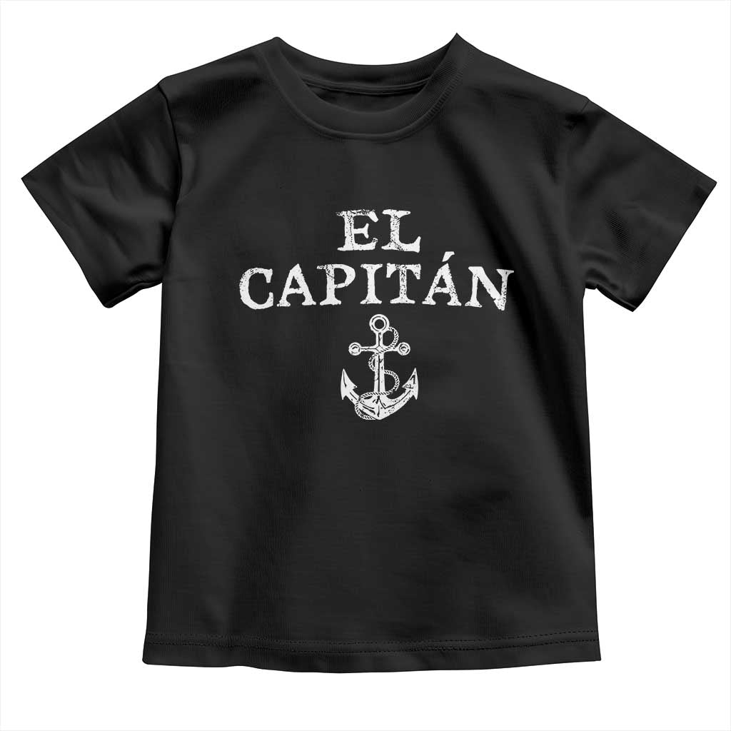 El Capitan Toddler T Shirt Funny Boat Captain Vintage Anchor
