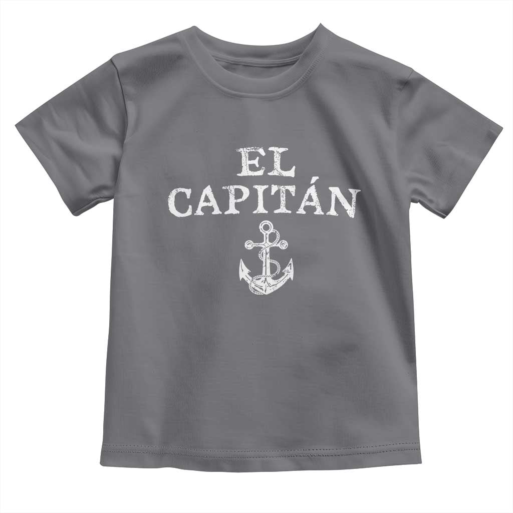 El Capitan Toddler T Shirt Funny Boat Captain Vintage Anchor