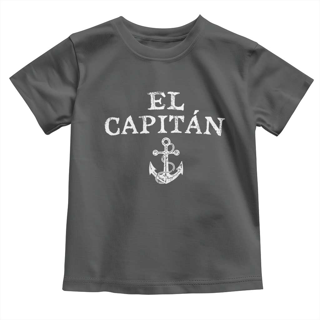 El Capitan Toddler T Shirt Funny Boat Captain Vintage Anchor