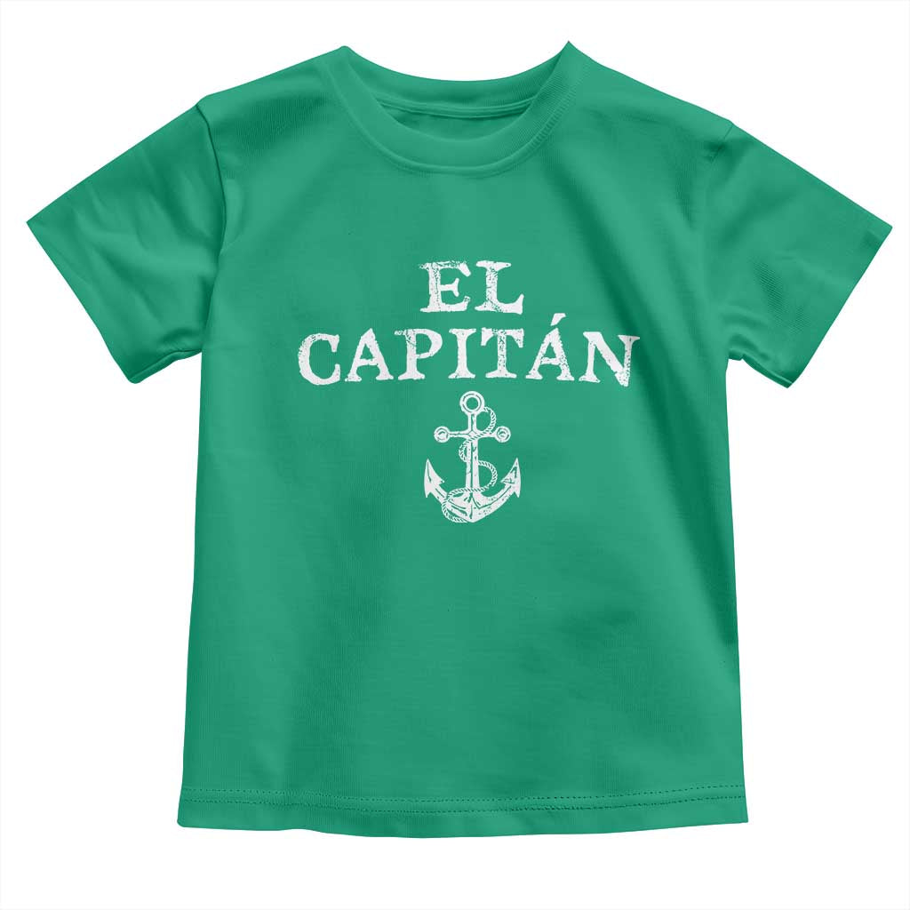 El Capitan Toddler T Shirt Funny Boat Captain Vintage Anchor