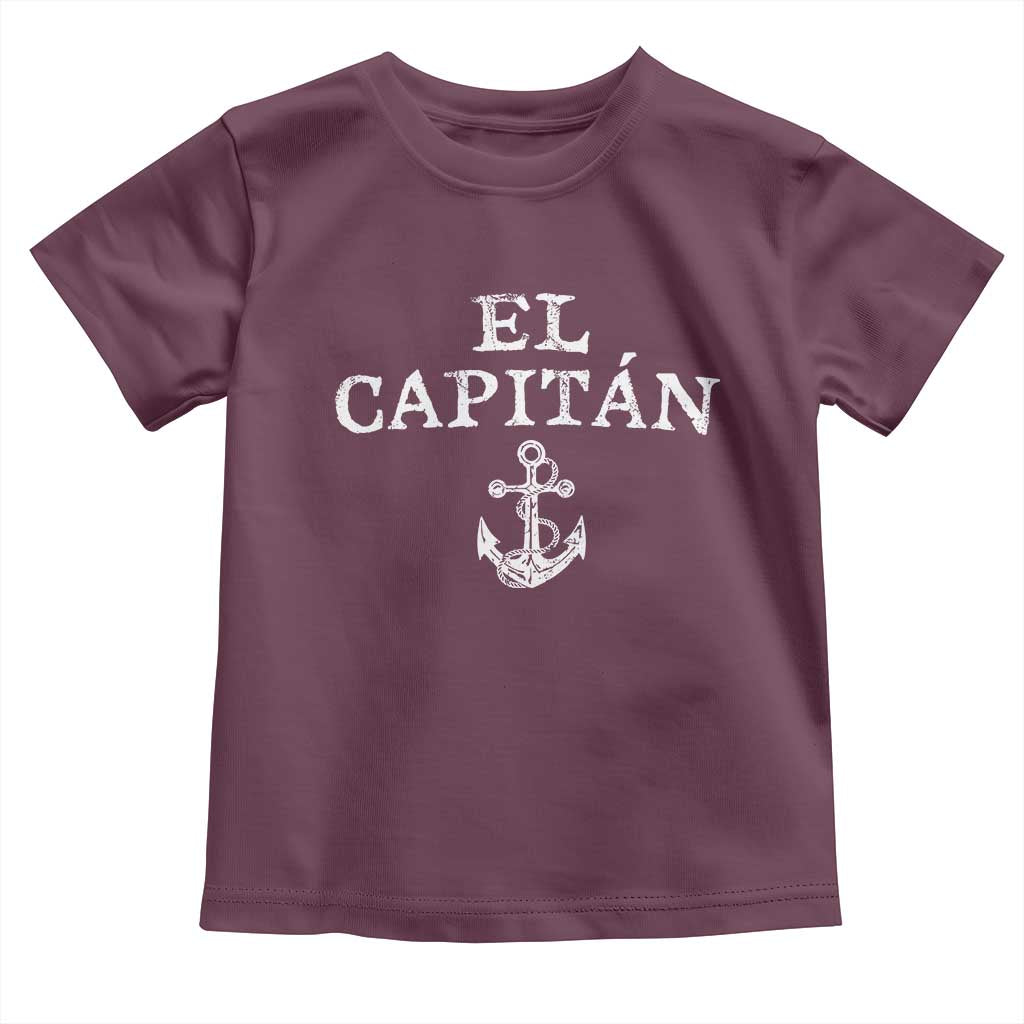 El Capitan Toddler T Shirt Funny Boat Captain Vintage Anchor