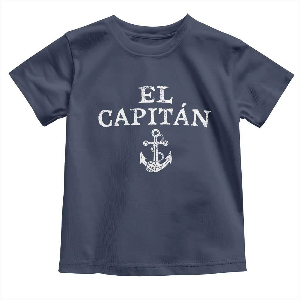 El Capitan Toddler T Shirt Funny Boat Captain Vintage Anchor