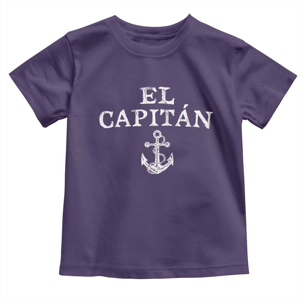 El Capitan Toddler T Shirt Funny Boat Captain Vintage Anchor