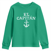 El Capitan Youth Sweatshirt Funny Boat Captain Vintage Anchor