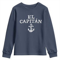 El Capitan Youth Sweatshirt Funny Boat Captain Vintage Anchor