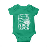 Show Me Your Bouys Baby Onesie Funny Pontoon Boat Captain