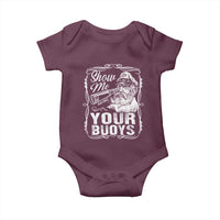 Show Me Your Bouys Baby Onesie Funny Pontoon Boat Captain