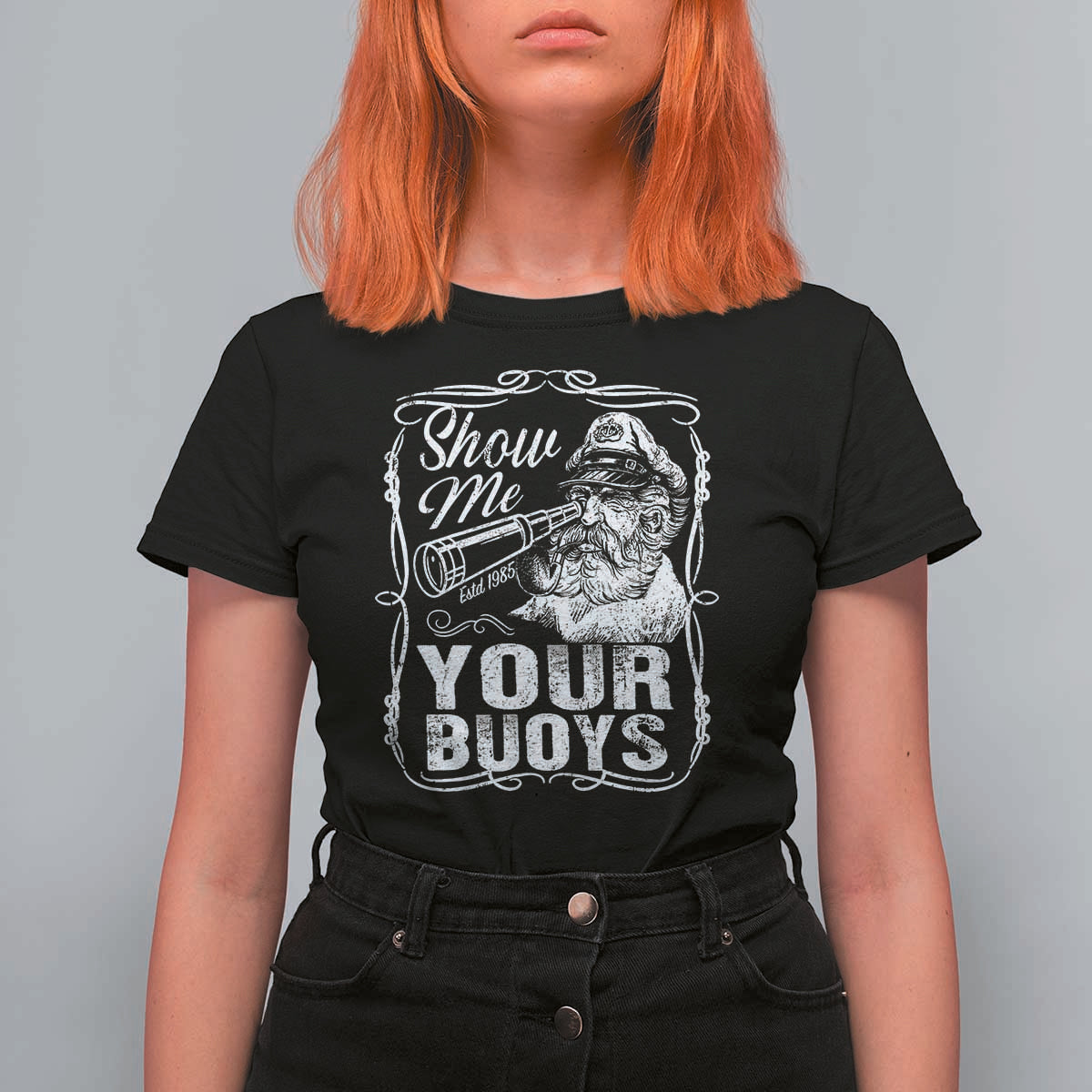 Show Me Your Bouys T Shirt For Women Funny Pontoon Boat Captain