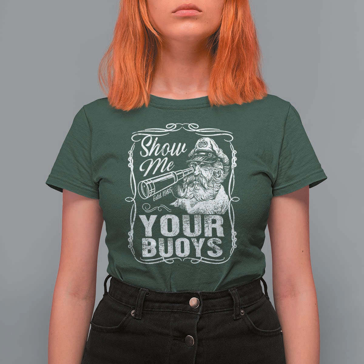 Show Me Your Bouys T Shirt For Women Funny Pontoon Boat Captain