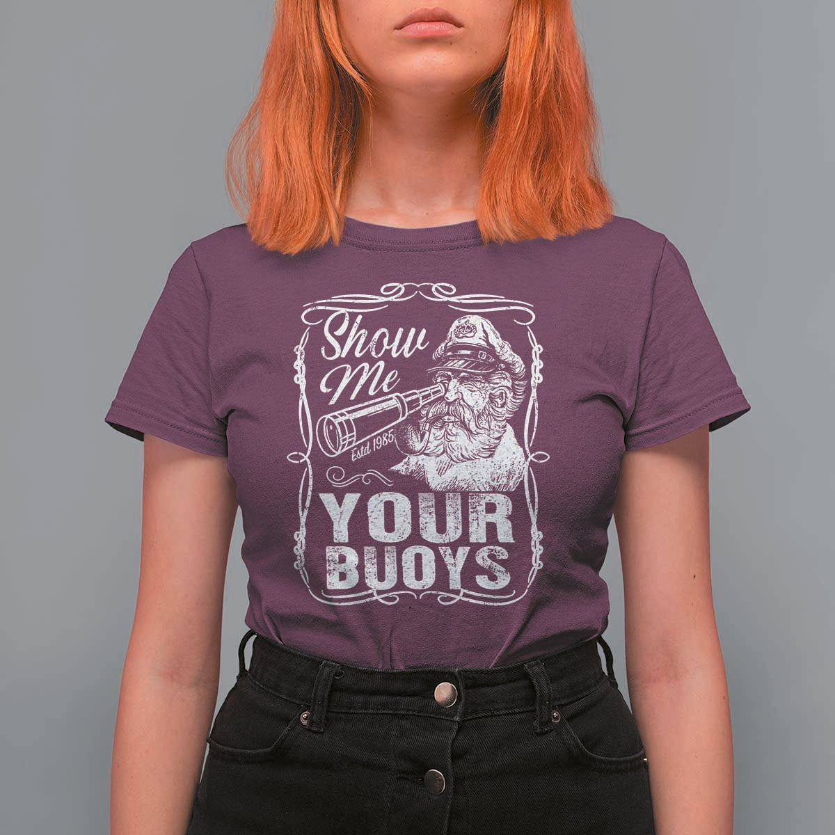 Show Me Your Bouys T Shirt For Women Funny Pontoon Boat Captain
