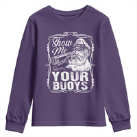 Show Me Your Bouys Youth Sweatshirt Funny Pontoon Boat Captain