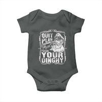 Quit Playin With Your Dinghy Baby Onesie Funny Pontoon Boat Captain