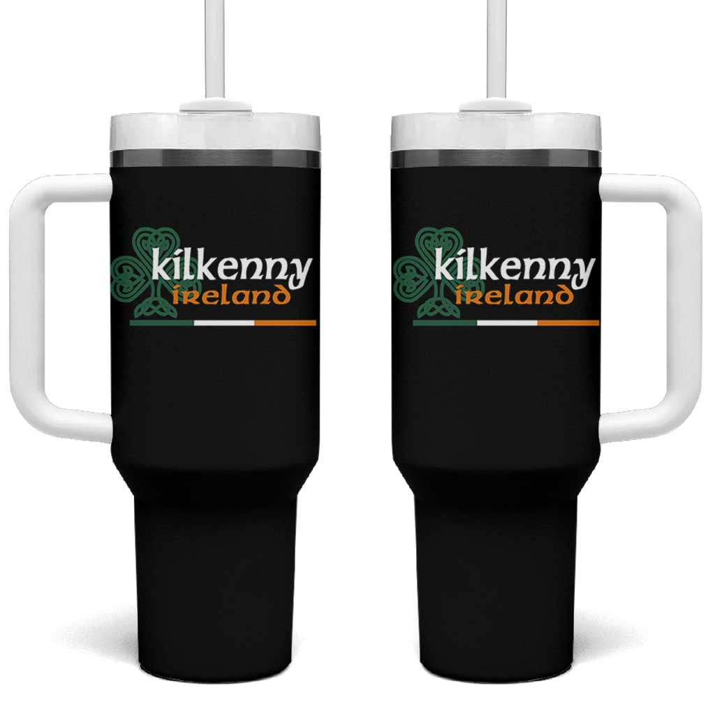 Kilkenny Ireland Tumbler With Handle Irish City Souvenir St Patricks Day Celtic Shamrock