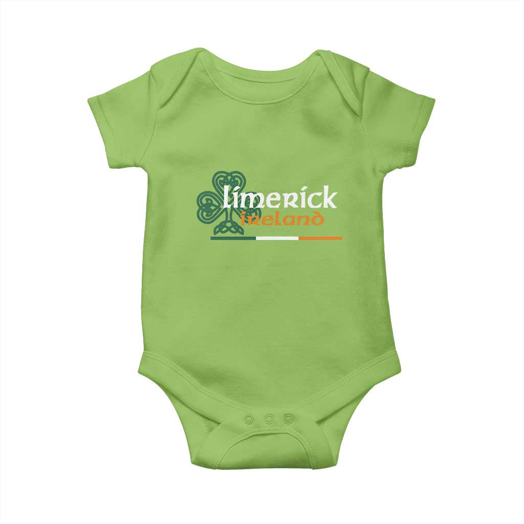 Limerick Ireland Baby Onesie Irish City Souvenir St Patricks Day Celtic Shamrock