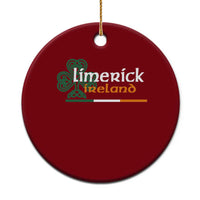 Limerick Ireland Ceramic Ornament Irish City Souvenir St Patricks Day Celtic Shamrock