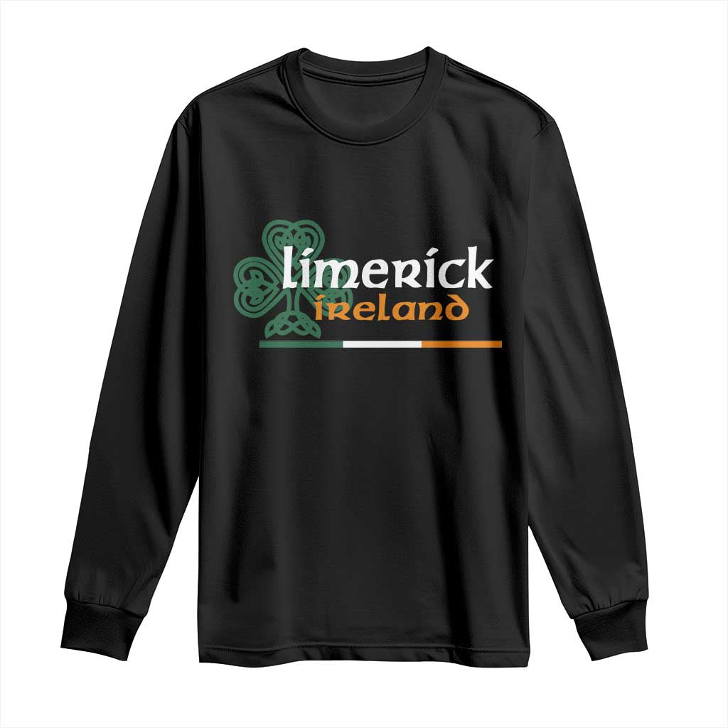 Limerick Ireland Long Sleeve Shirt Irish City Souvenir St Patricks Day Celtic Shamrock