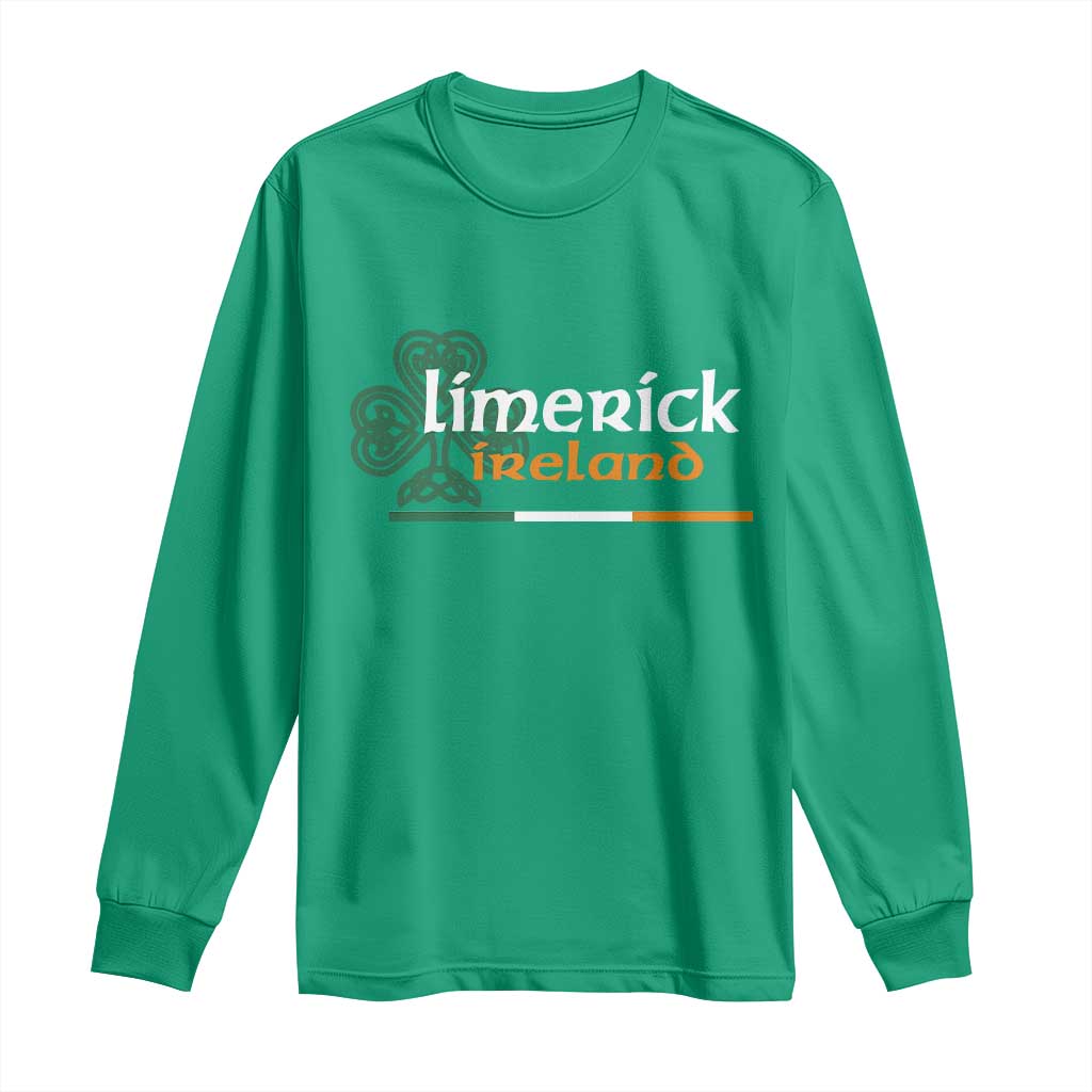 Limerick Ireland Long Sleeve Shirt Irish City Souvenir St Patricks Day Celtic Shamrock