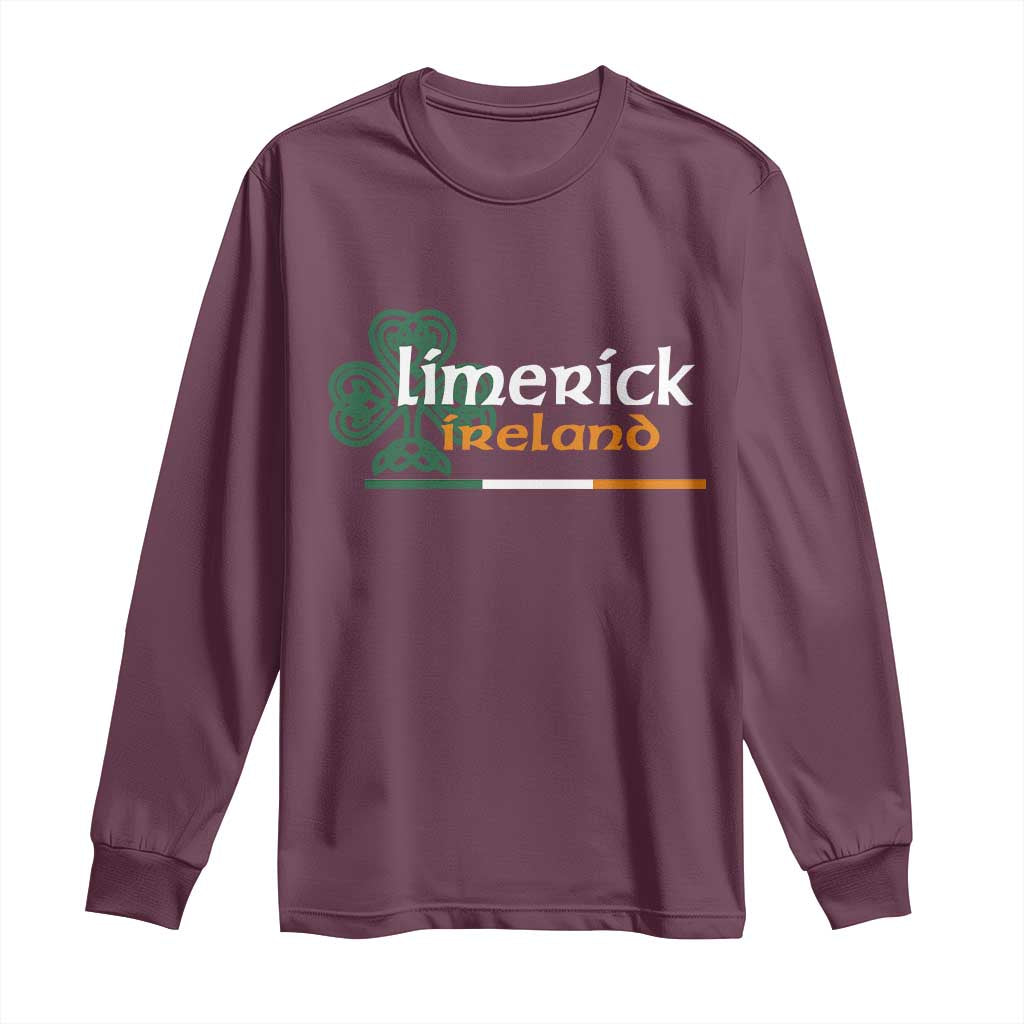 Limerick Ireland Long Sleeve Shirt Irish City Souvenir St Patricks Day Celtic Shamrock