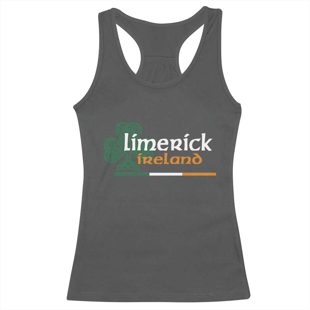 Limerick Ireland Racerback Tank Top Irish City Souvenir St Patricks Day Celtic Shamrock