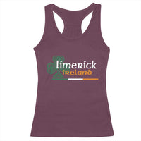 Limerick Ireland Racerback Tank Top Irish City Souvenir St Patricks Day Celtic Shamrock