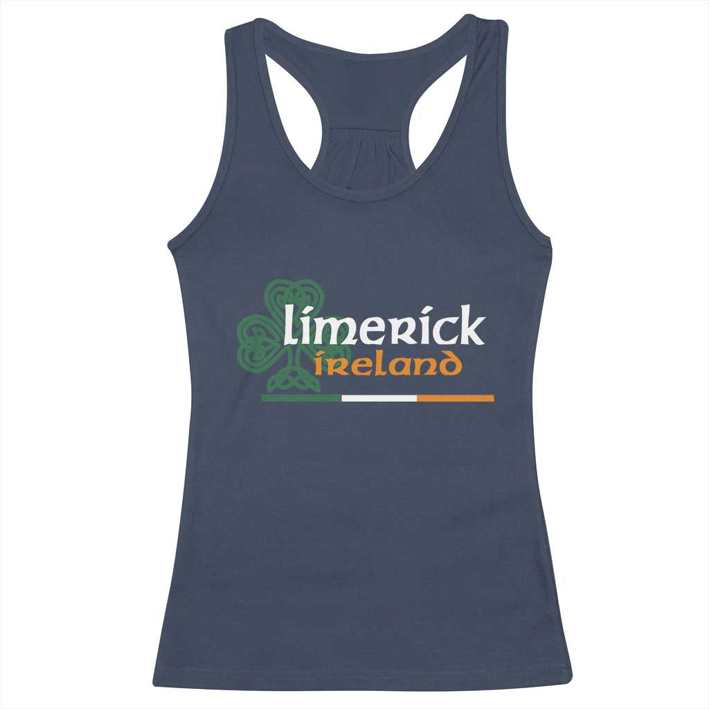 Limerick Ireland Racerback Tank Top Irish City Souvenir St Patricks Day Celtic Shamrock