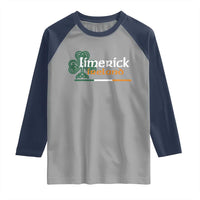 Limerick Ireland Raglan Shirt Irish City Souvenir St Patricks Day Celtic Shamrock