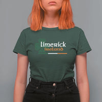 Limerick Ireland T Shirt For Women Irish City Souvenir St Patricks Day Celtic Shamrock