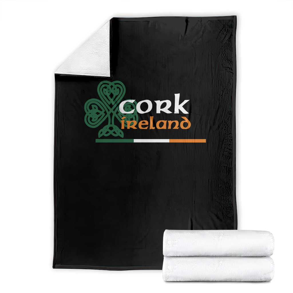 Cork Ireland Throw Blanket Irish City Souvenir St Patricks Day Celtic Shamrock