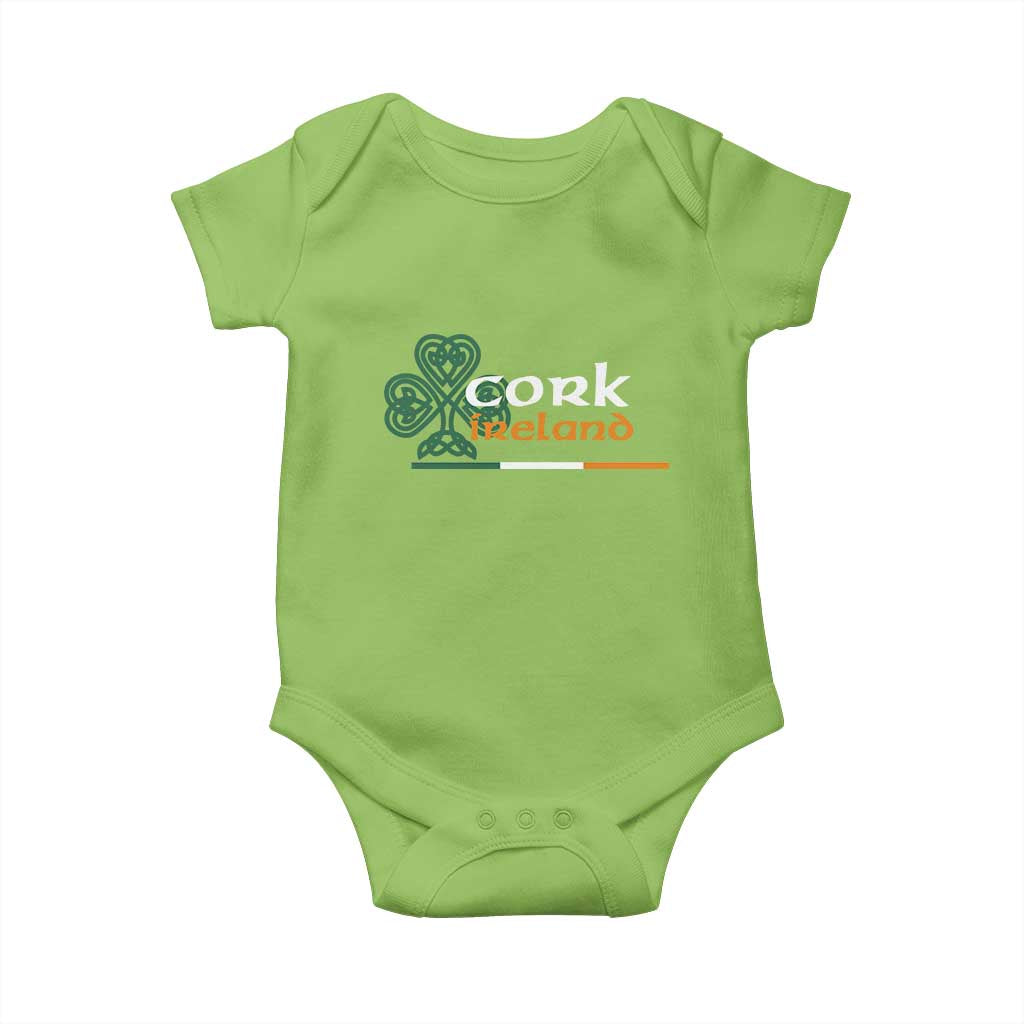 Cork Ireland Baby Onesie Irish City Souvenir St Patricks Day Celtic Shamrock