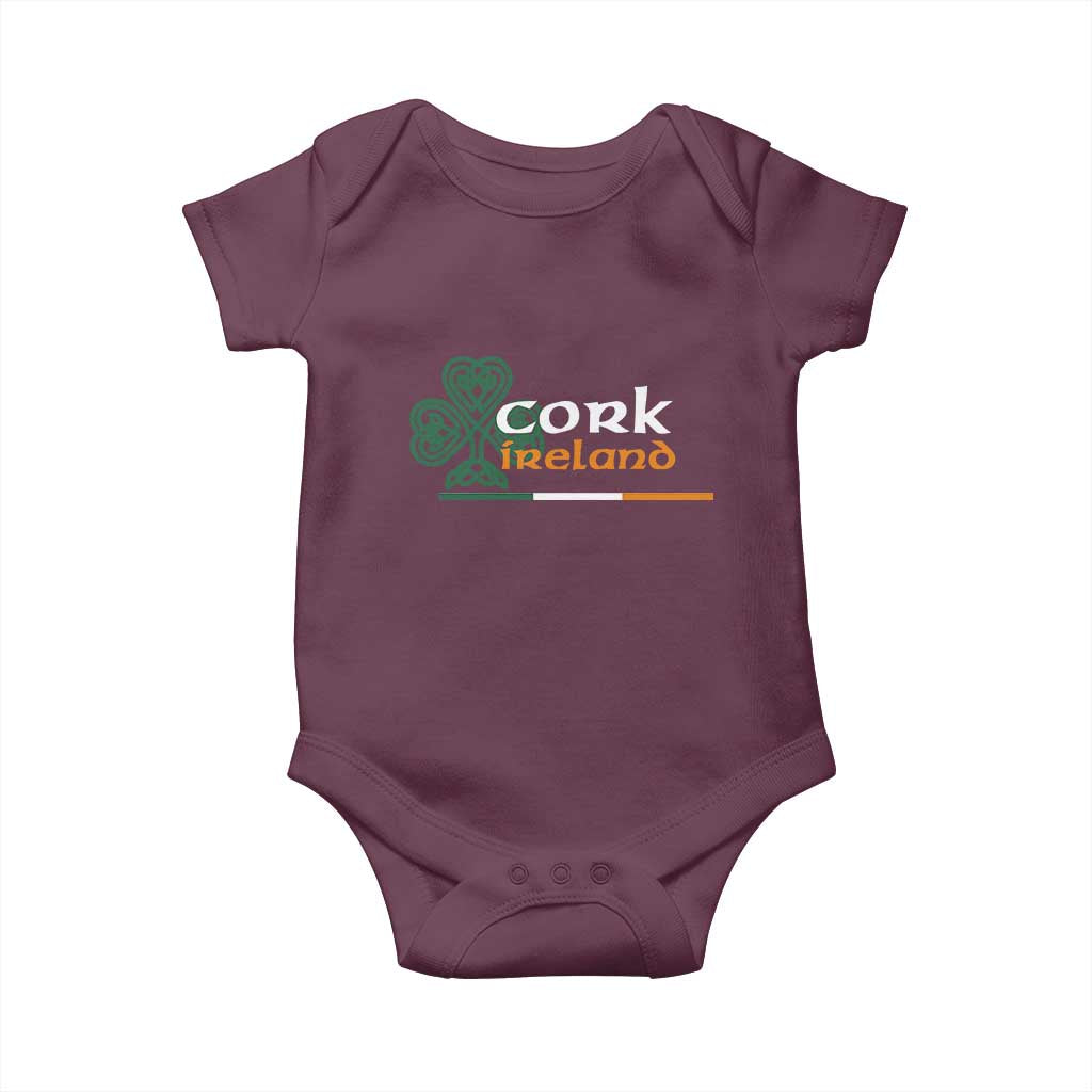 Cork Ireland Baby Onesie Irish City Souvenir St Patricks Day Celtic Shamrock