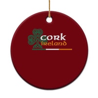 Cork Ireland Ceramic Ornament Irish City Souvenir St Patricks Day Celtic Shamrock