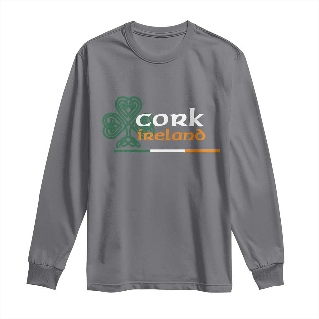 Cork Ireland Long Sleeve Shirt Irish City Souvenir St Patricks Day Celtic Shamrock