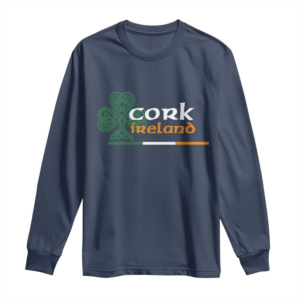 Cork Ireland Long Sleeve Shirt Irish City Souvenir St Patricks Day Celtic Shamrock