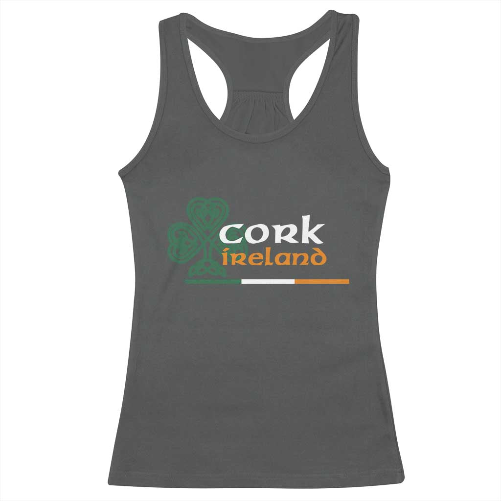 Cork Ireland Racerback Tank Top Irish City Souvenir St Patricks Day Celtic Shamrock