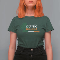 Cork Ireland T Shirt For Women Irish City Souvenir St Patricks Day Celtic Shamrock