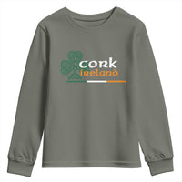 Cork Ireland Youth Sweatshirt Irish City Souvenir St Patricks Day Celtic Shamrock