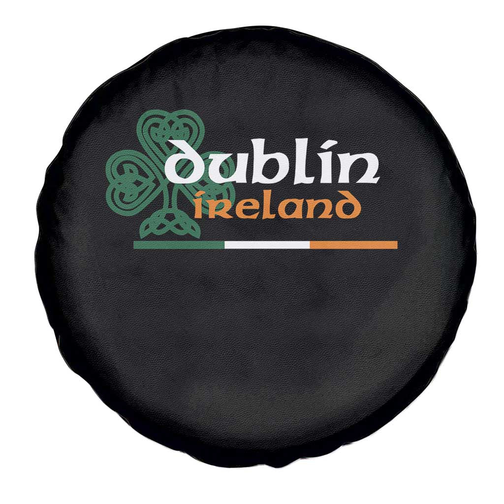 Dublin Ireland Spare Tire Cover Irish City Souvenir St Patricks Day Celtic Shamrock