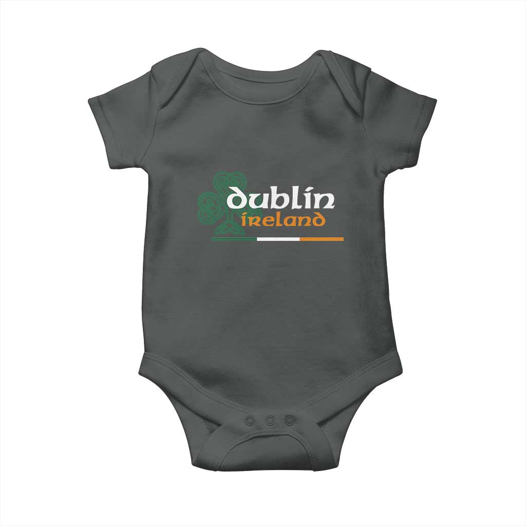 Dublin Ireland Baby Onesie Irish City Souvenir St Patricks Day Celtic Shamrock