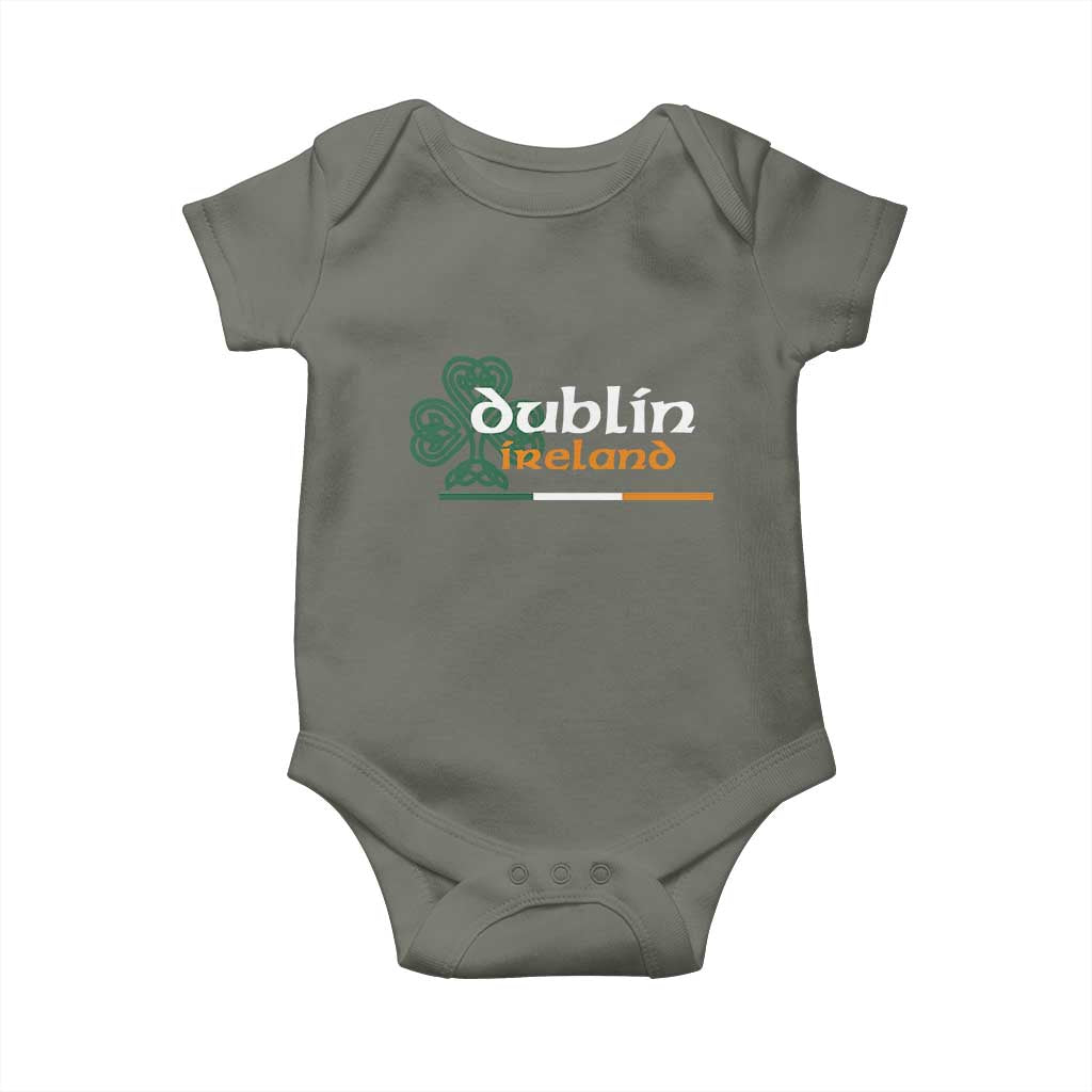 Dublin Ireland Baby Onesie Irish City Souvenir St Patricks Day Celtic Shamrock