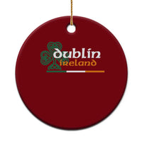 Dublin Ireland Ceramic Ornament Irish City Souvenir St Patricks Day Celtic Shamrock