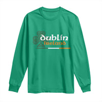 Dublin Ireland Long Sleeve Shirt Irish City Souvenir St Patricks Day Celtic Shamrock