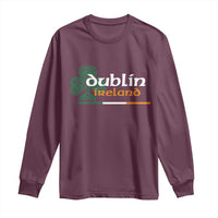 Dublin Ireland Long Sleeve Shirt Irish City Souvenir St Patricks Day Celtic Shamrock