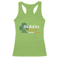 Dublin Ireland Racerback Tank Top Irish City Souvenir St Patricks Day Celtic Shamrock