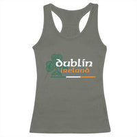 Dublin Ireland Racerback Tank Top Irish City Souvenir St Patricks Day Celtic Shamrock