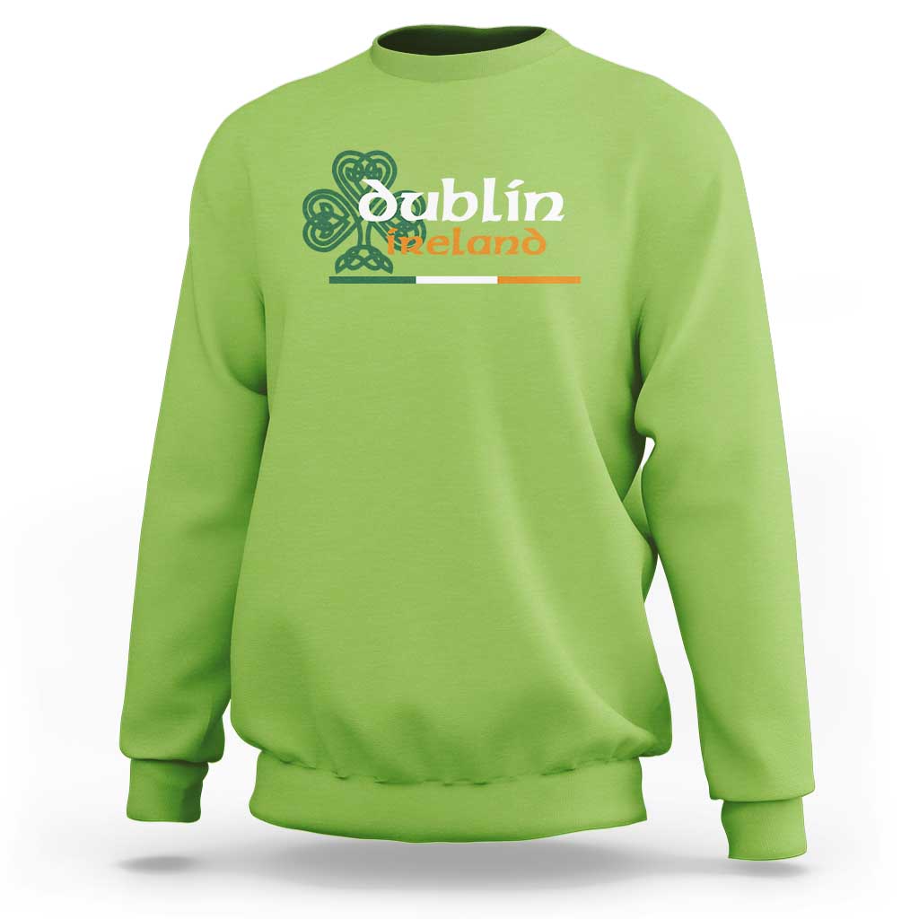 Dublin Ireland Sweatshirt Irish City Souvenir St Patricks Day Celtic Shamrock